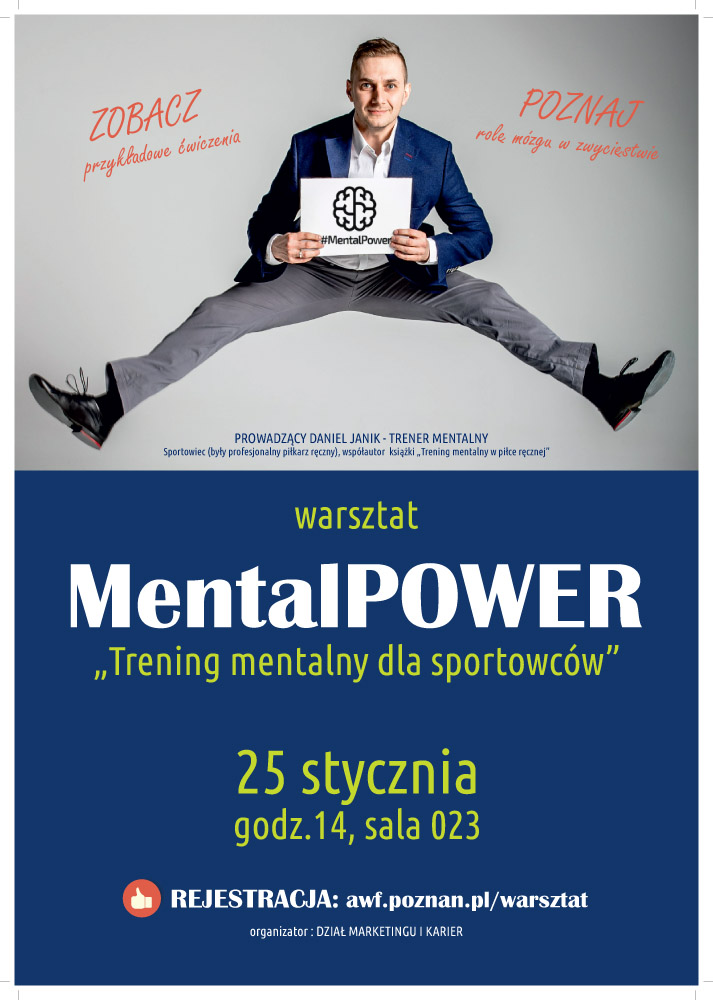 PLAKAT AWF 59 84 4szt plakat Mental Power
